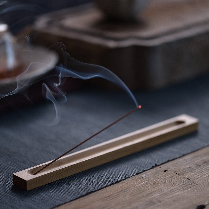 Wood Incense Stick Holder Wooden Line